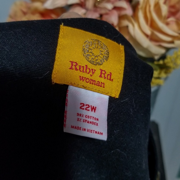 | ruby rd | black gold beaded zipper jacket - Picture 5 of 6